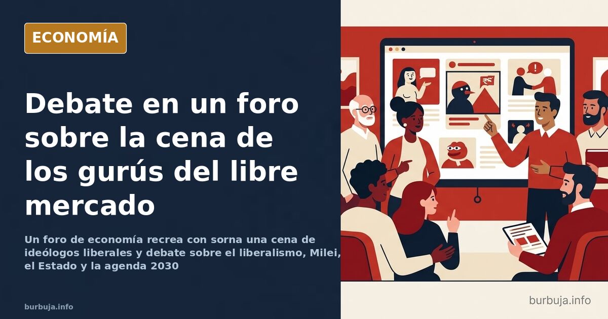 Debate en un foro sobre la cena de los gurús del libre mercado