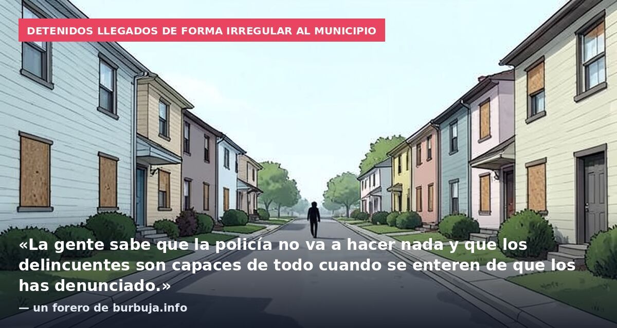 Detenidos llegados de forma irregular al municipio: «La gente sabe que la policía no va a hacer nada y que los delincuentes son capaces de todo cuando se enteren de que los has denunciado.» — un forero de burbuja.info