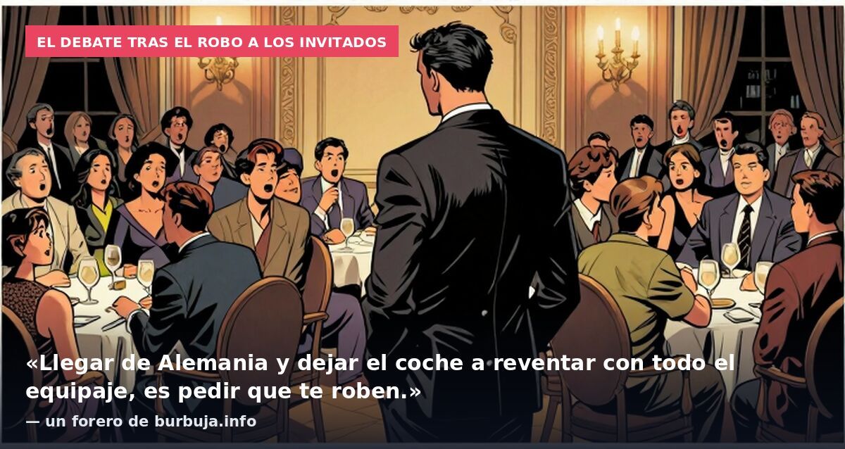 El debate tras el robo a los invitados: «Llegar de Alemania y dejar el coche a reventar con todo el equipaje, es pedir que te roben.» — un forero de burbuja.info