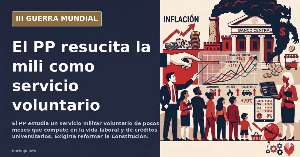 El PP propone un servicio militar voluntario que compute en la vida laboral