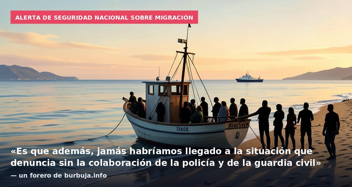 Alerta de Seguridad Nacional sobre migración: «Es que además, jamás habríamos llegado a la situación que denuncia sin la colaboración de la policía y de la guardia civil» — un forero de burbuja.info