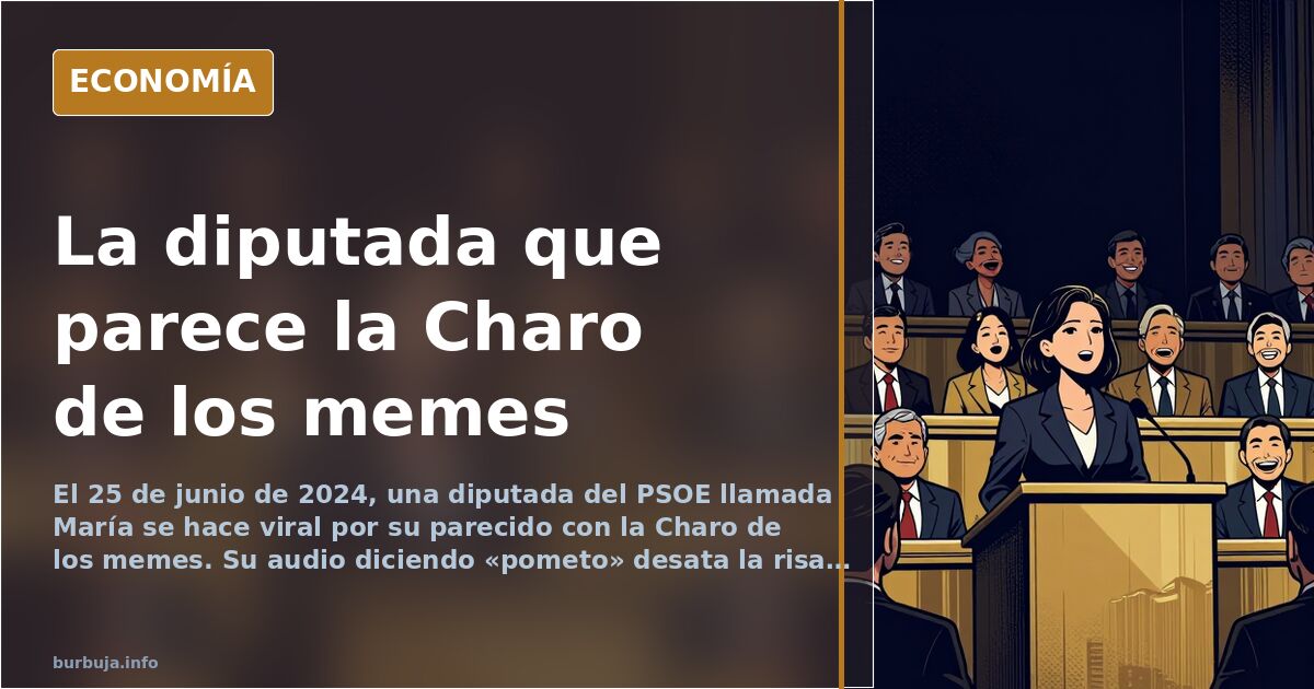 María, la diputada del PSOE que salta a la fama por su parecido con la Charo de los memes