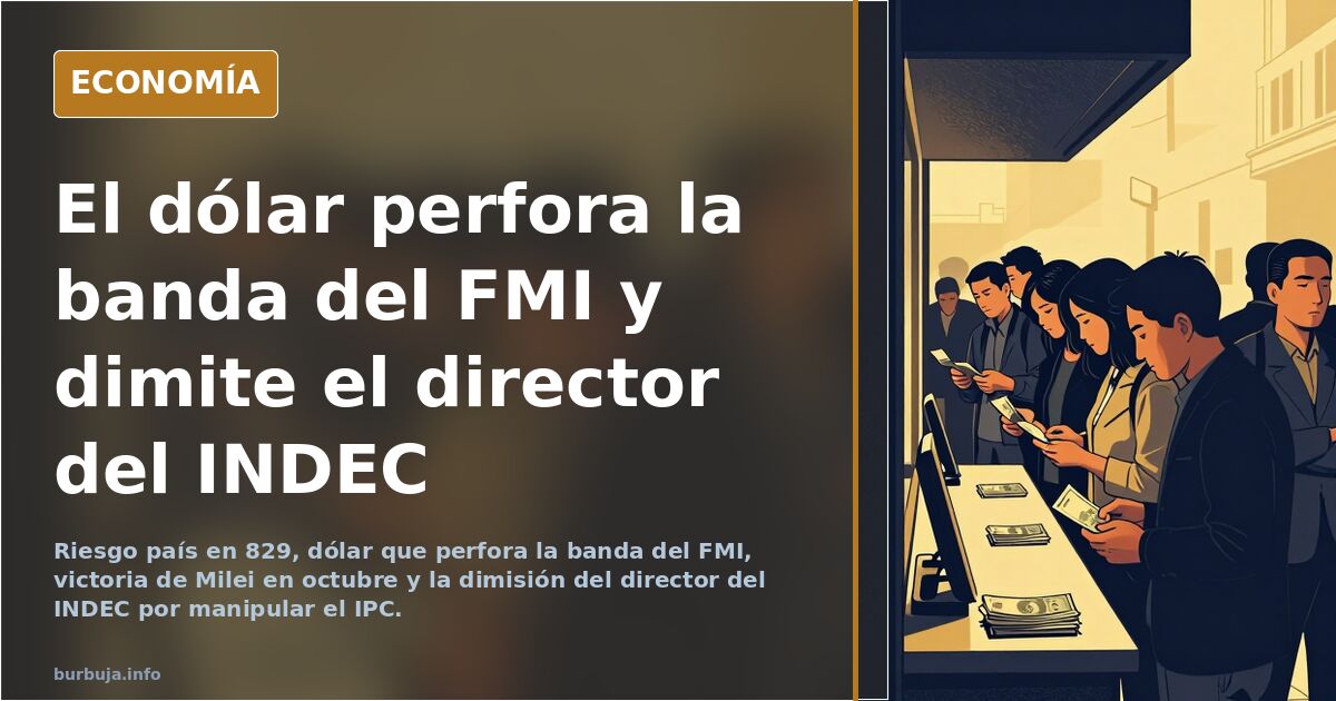El dólar perfora la banda del FMI y dimite el director del INDEC