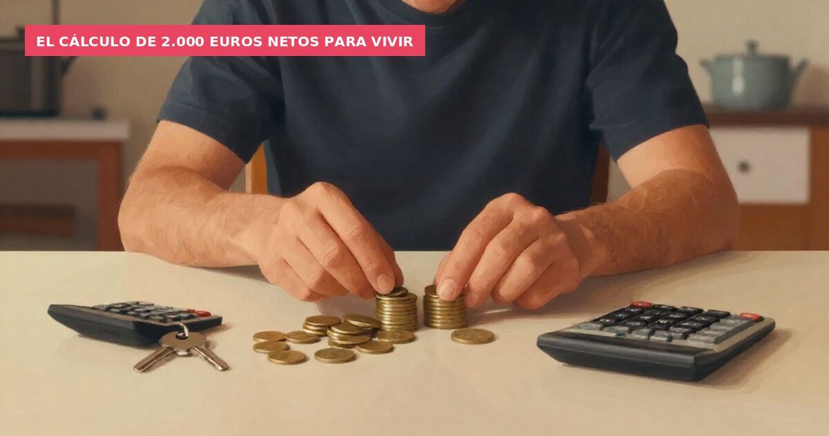 El cálculo de 2.000 euros netos para vivir