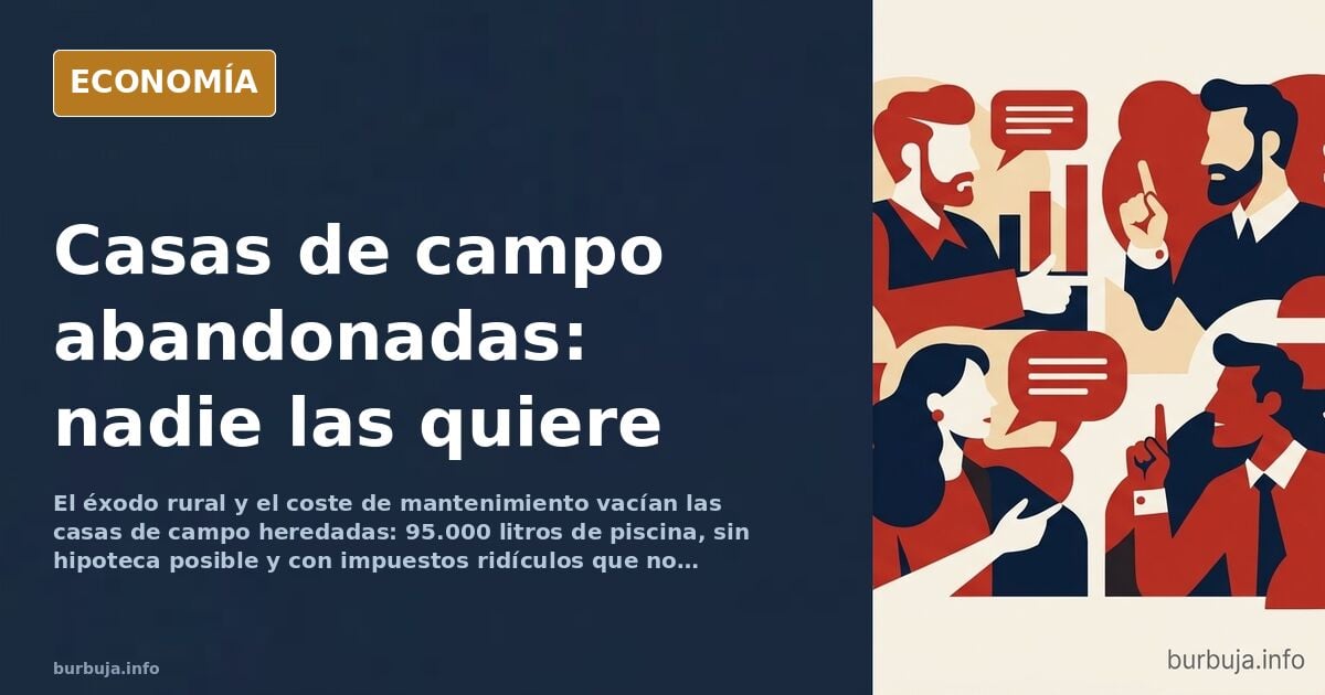 El fin de la casa de campo: parcelas que nadie quiere heredar