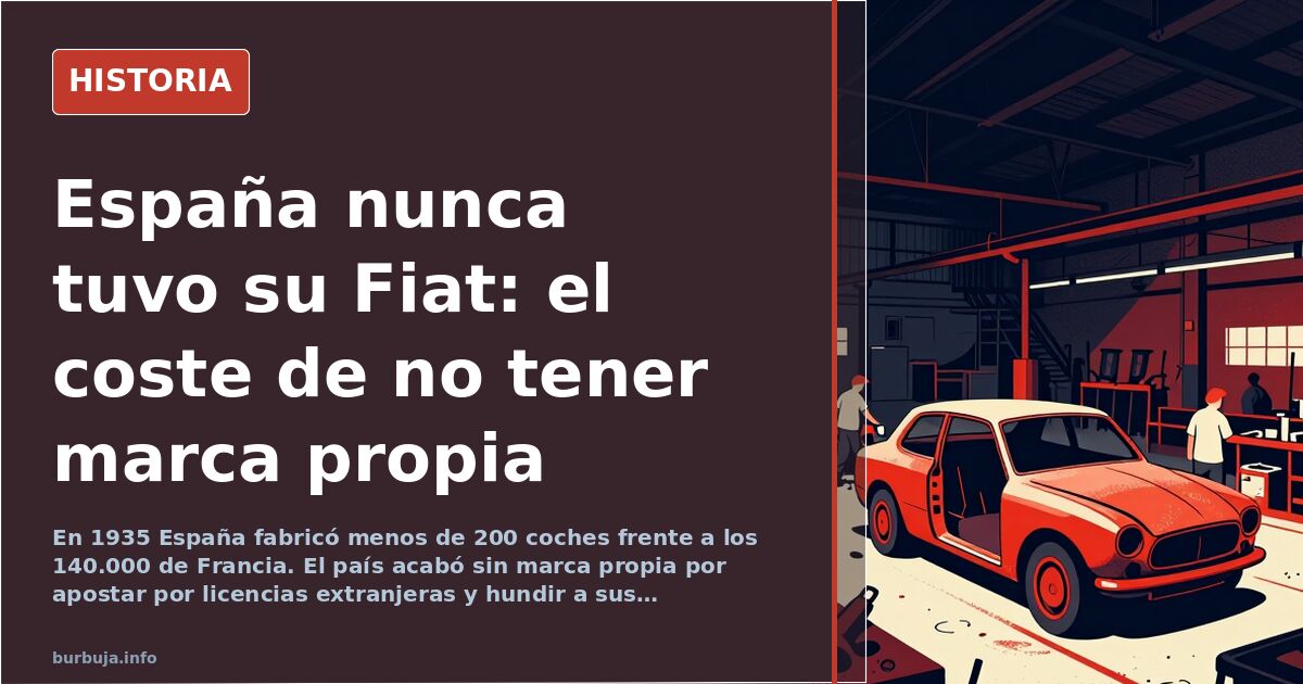 Por qué España no tuvo un campeón del motor como Fiat o VW