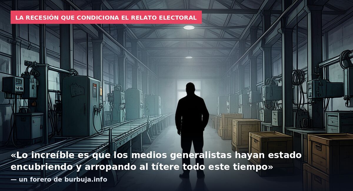 La recesión que condiciona el relato electoral: «Lo increíble es que los medios generalistas hayan estado encubriendo y arropando al títere todo este tiempo» — un forero de burbuja.info