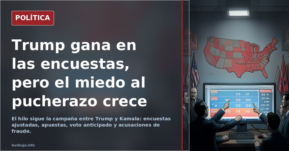 Trump gana en las encuestas, pero el miedo al pucherazo crece