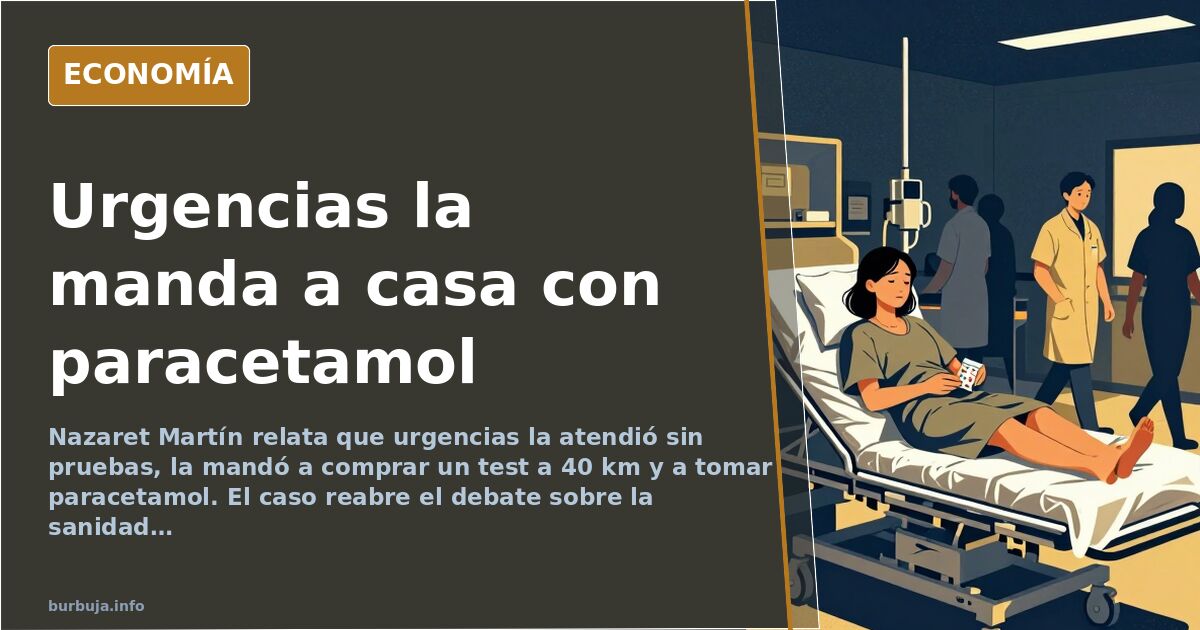 Nazaret Martín relata su paso por urgencias: espera en la calle y paracetamol