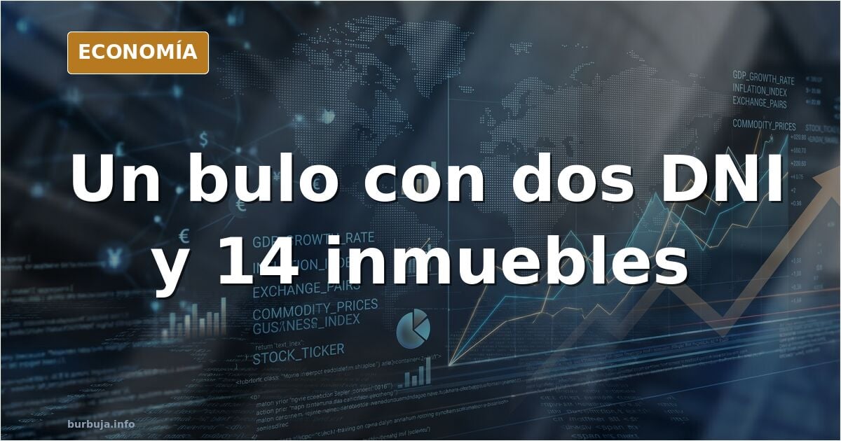Interior de un registro de la propiedad con legajos y dos fichas de idéntico nombre y apellidos abiertas sobre una mesa
