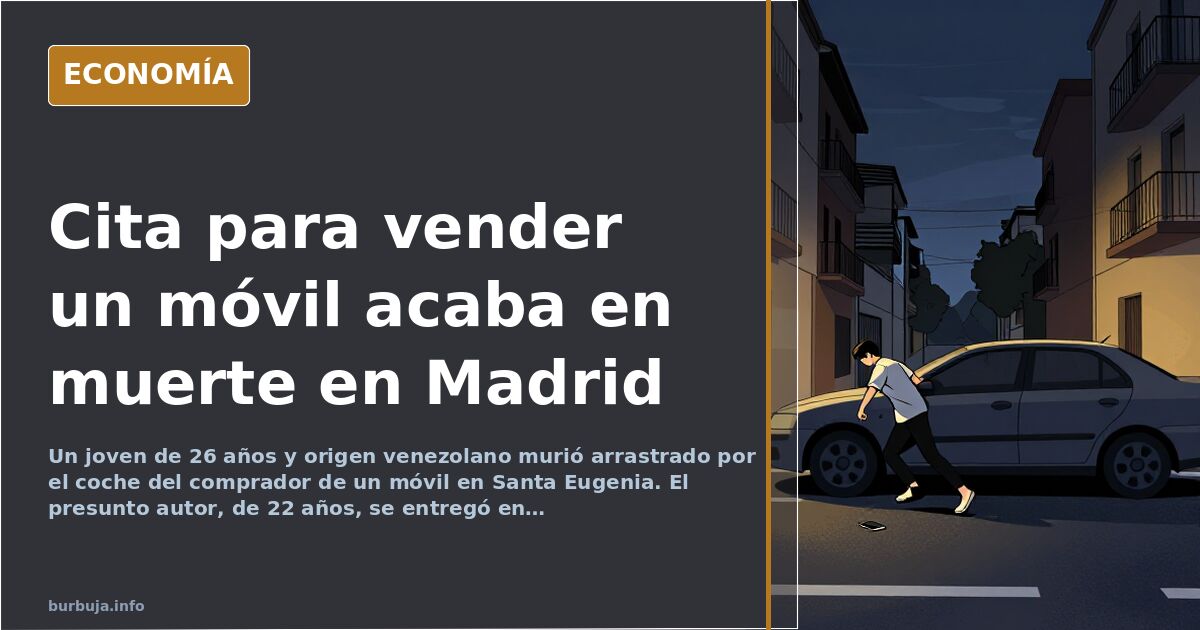 Muere un vendedor tras una cita para vender un móvil en Madrid