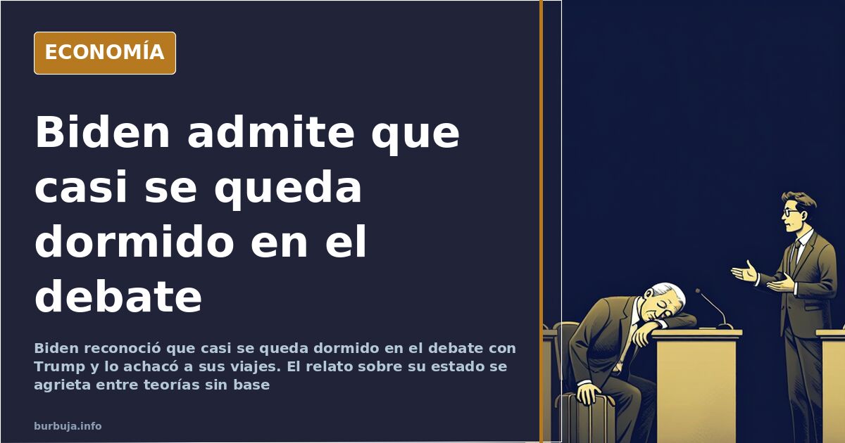 Biden y el relato que se agrieta tras el debate con Trump