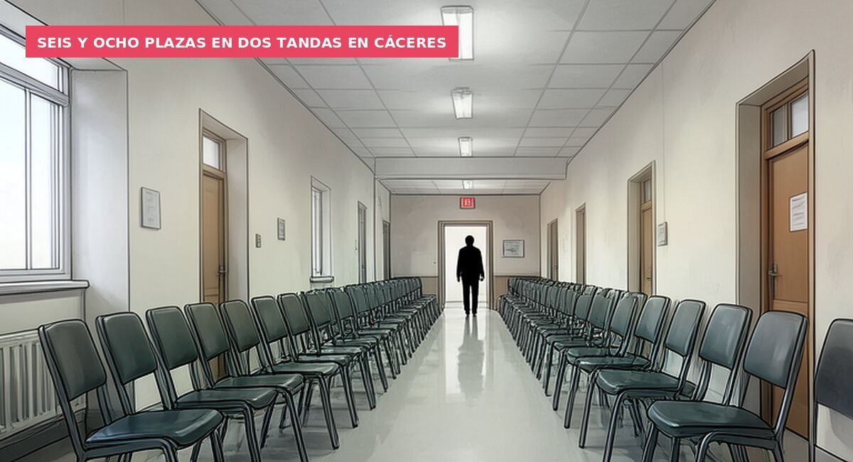 Seis y ocho plazas en dos tandas en Cáceres