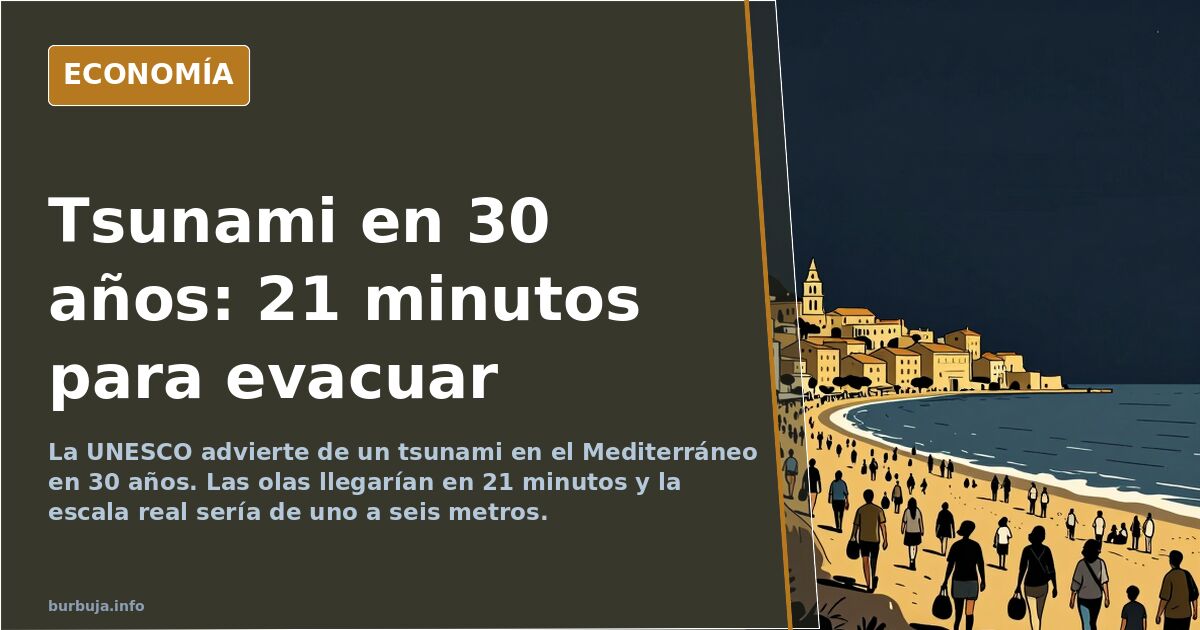 La UNESCO advierte de un tsunami en el Mediterráneo en 30 años