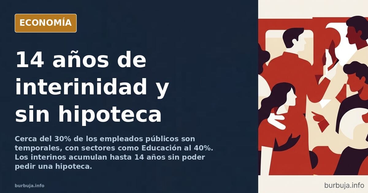 Interinos: 14 años de temporalidad y el muro de la hipoteca
