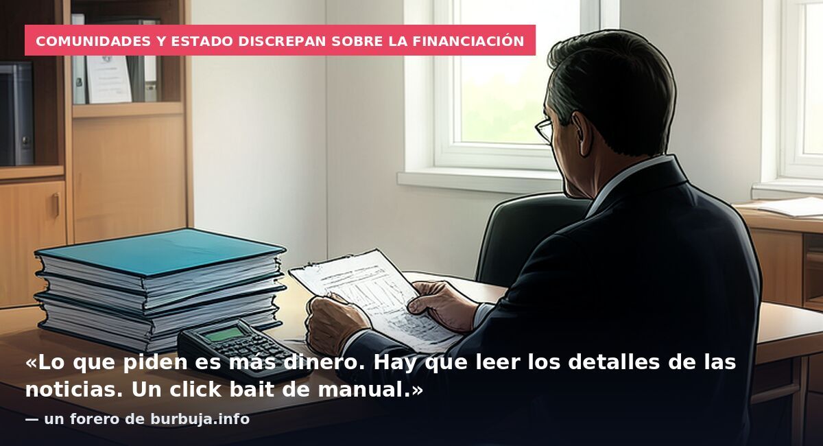 Comunidades y Estado discrepan sobre la financiación: «Lo que piden es más dinero. Hay que leer los detalles de las noticias. Un click bait de manual.» — un forero de burbuja.info
