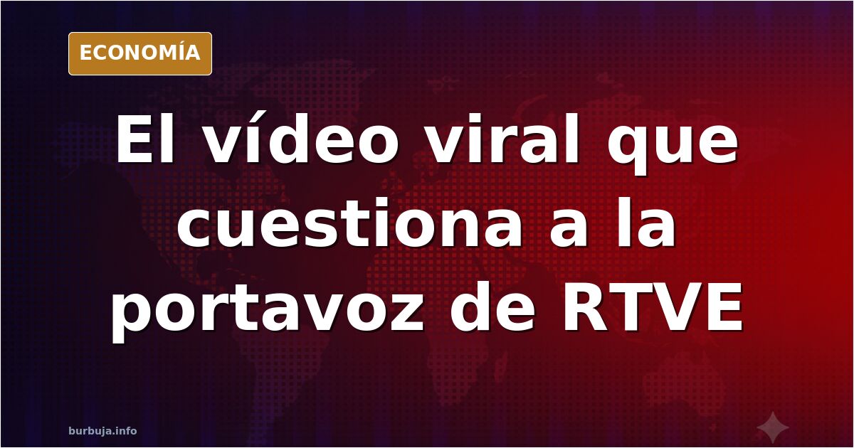 Silvia Intxaurrondo presentando un informativo en un plató de televisión pública con pantallas de datos económicos al fondo