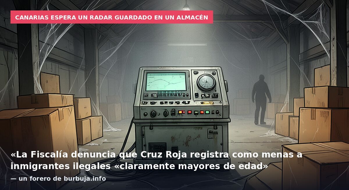 Canarias espera un radar guardado en un almacén: «La Fiscalía denuncia que Cruz Roja registra como menas a inmigrantes ilegales «claramente mayores de edad» — un forero de burbuja.info