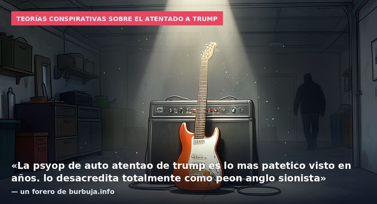 Teorías conspirativas sobre el atentado a Trump: «La psyop de auto atentao de trump es lo mas patetico visto en años. lo desacredita totalmente como peon anglo sionista» — un forero de burbuja.info
