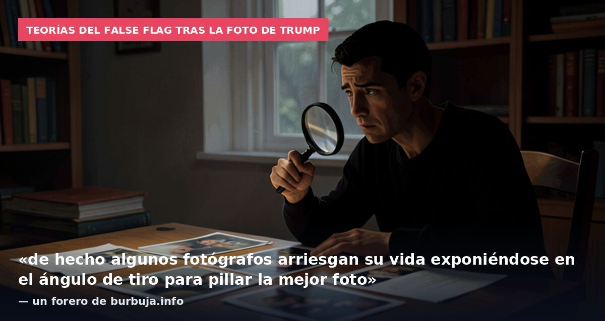 Teorías del false flag tras la foto de Trump: «de hecho algunos fotógrafos arriesgan su vida exponiéndose en el ángulo de tiro para pillar la mejor foto» — un forero de burbuja.info