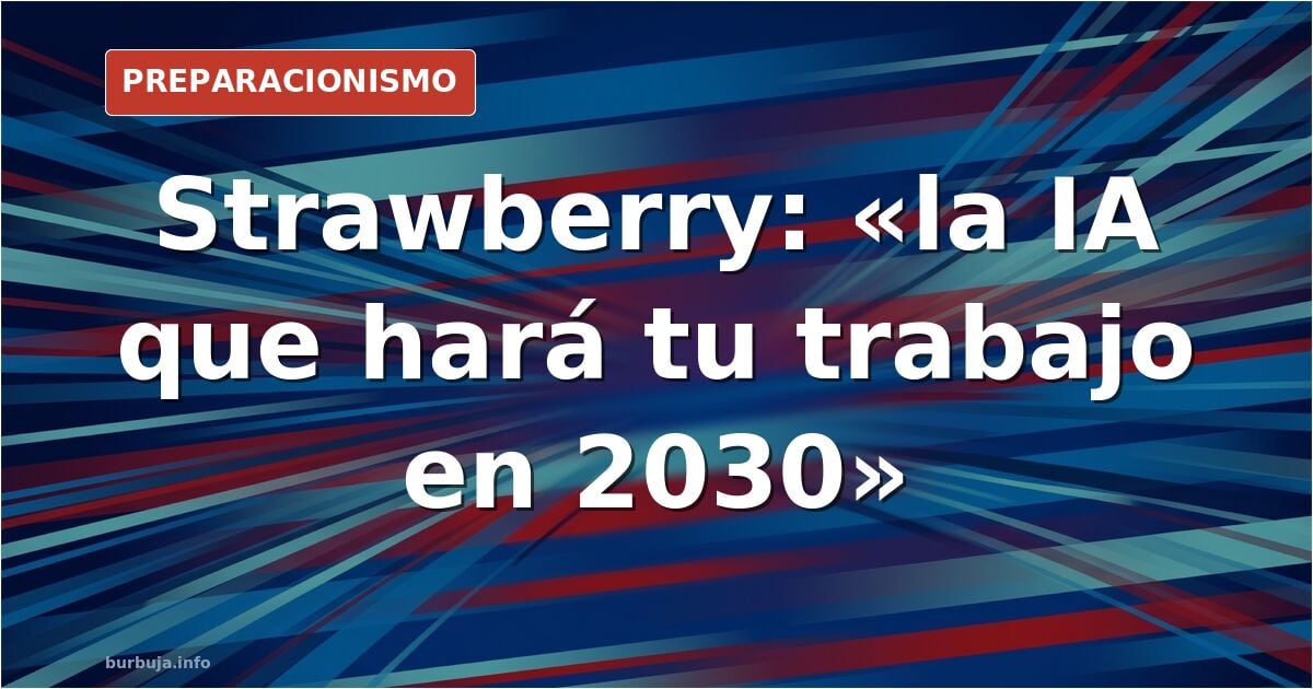 Representación abstracta de una red neuronal y el calendario 2030 asociado a la inteligencia artificial general