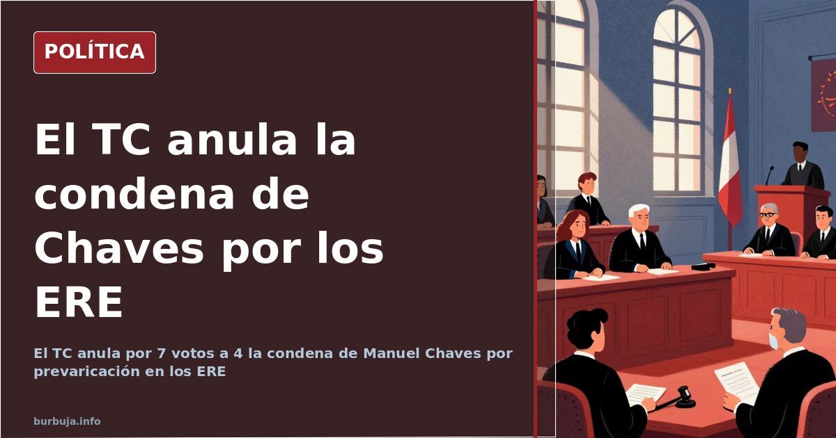 Spain's Constitutional Court Voids Chaves' ERE Verdict