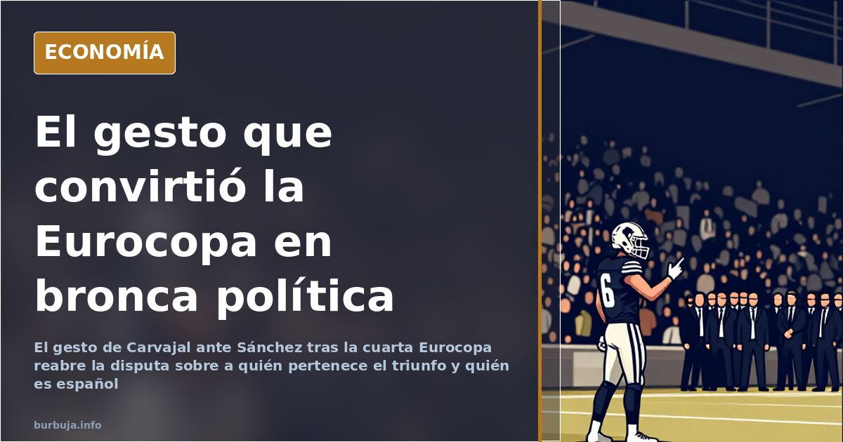 El gesto de Carvajal y la Eurocopa que se dirime en política