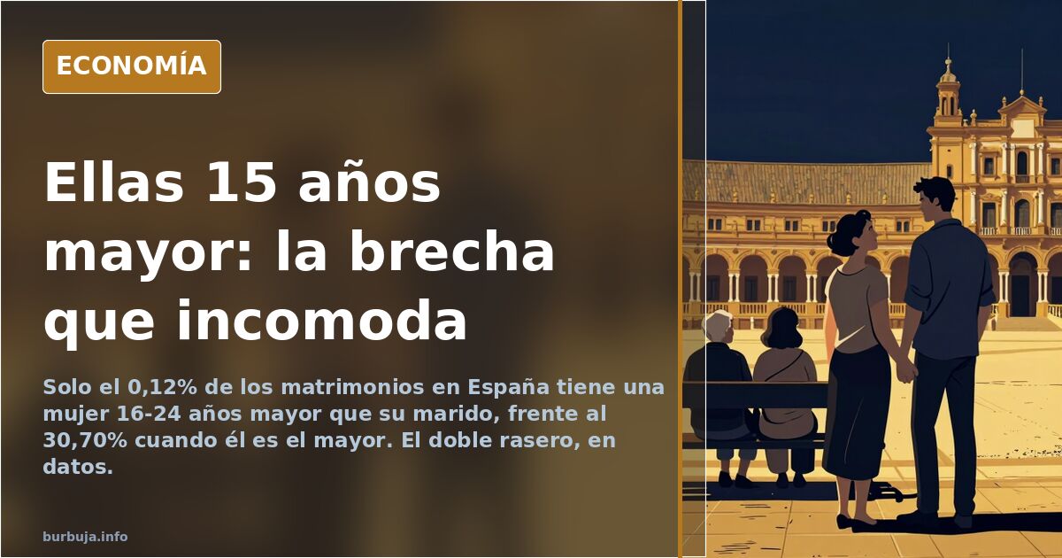 Parejas con 15 años de diferencia: ellas ganan y ellos cuidan