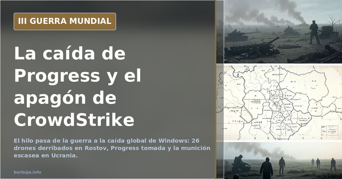 La caída de Progress y el apagón de CrowdStrike