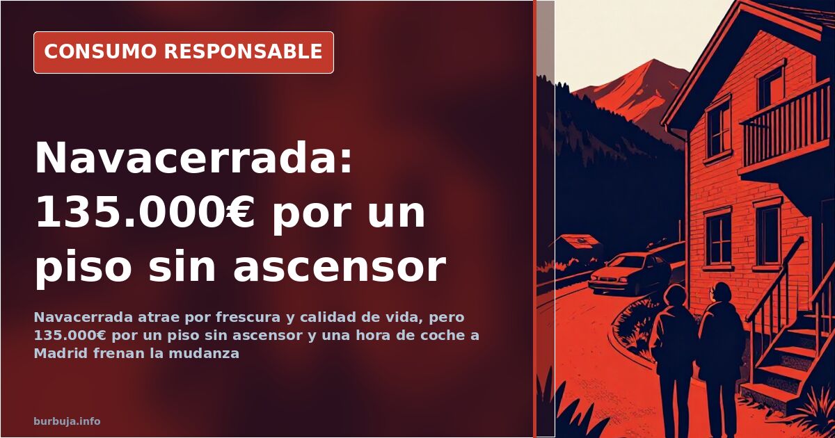 Living in Navacerrada: €135,000 for a flat with no lift