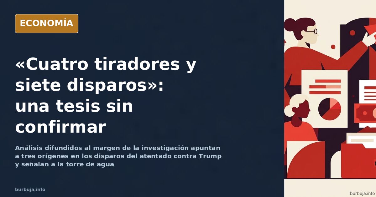 Ilustración editorial de una torre de agua y un tejado inclinado bajo un cielo nocturno, eje de las teorías sobre los disparo