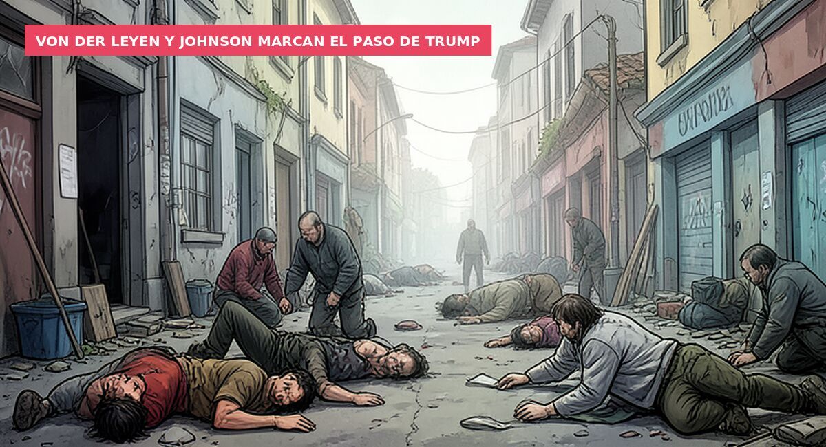 Von der Leyen y Johnson marcan el paso de Trump