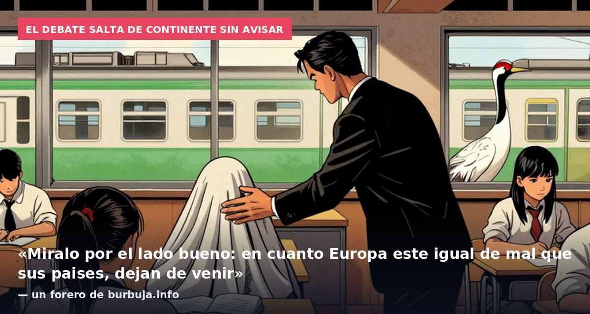 El debate salta de continente sin avisar: «Miralo por el lado bueno: en cuanto Europa este igual de mal que sus paises, dejan de venir» — un forero de burbuja.info