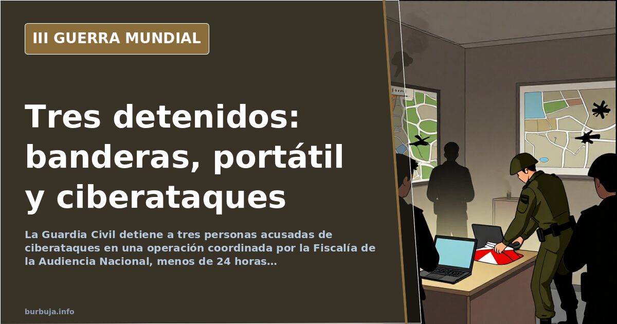 Tres detenidos por ciberataques en una operación de la Audiencia Nacional