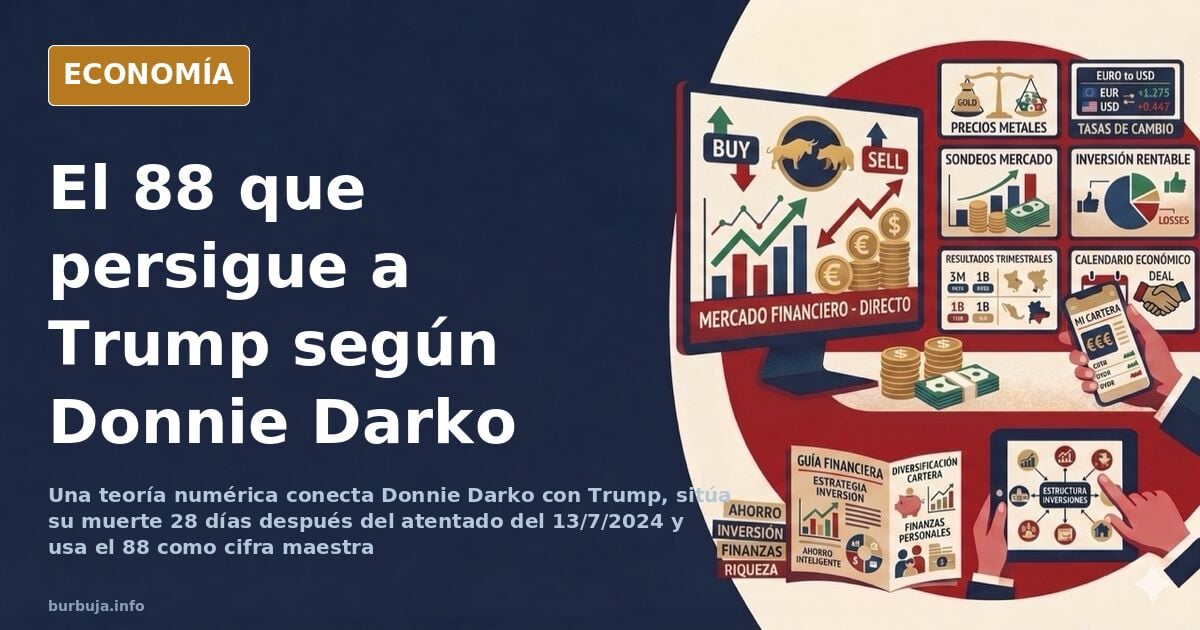Conejo gigante y cuenta atrás de 88 días junto a un motor de avión, símbolos de la teoría de Donnie Darko