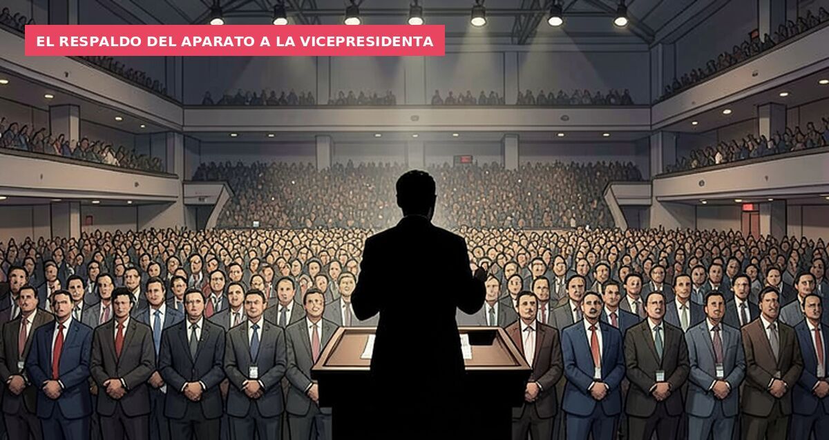 El respaldo del aparato a la vicepresidenta