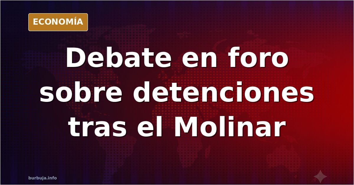 Un foro debate sobre detenciones tras los sucesos del Molinar