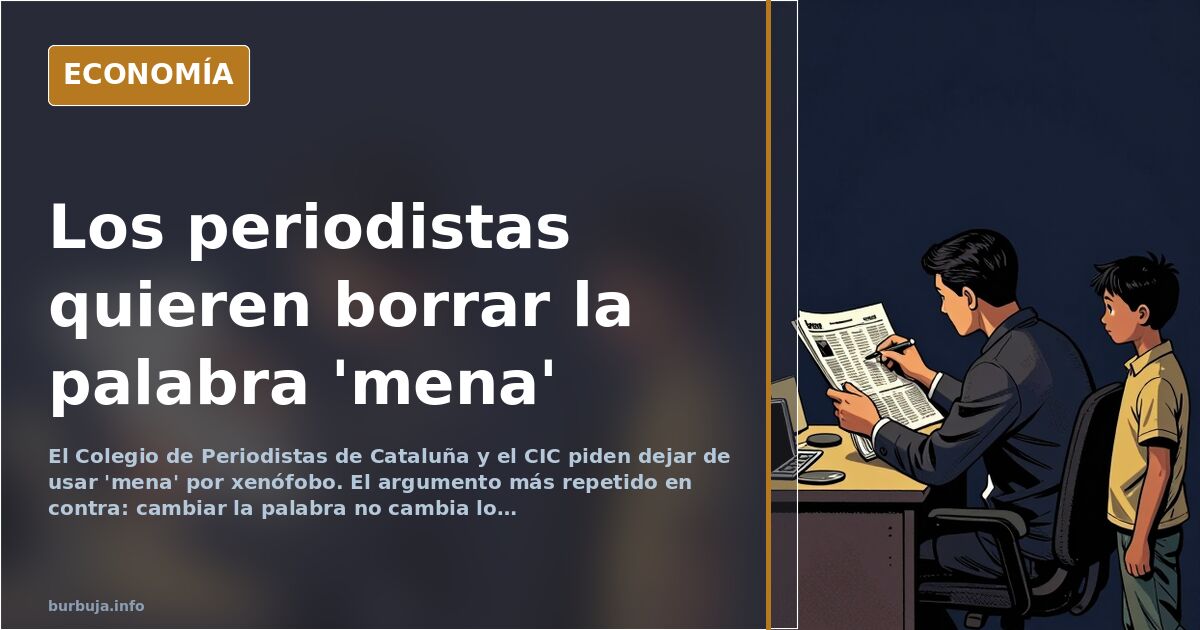 El Colegio de Periodistas pide dejar de usar 'mena' por «xenófobo»