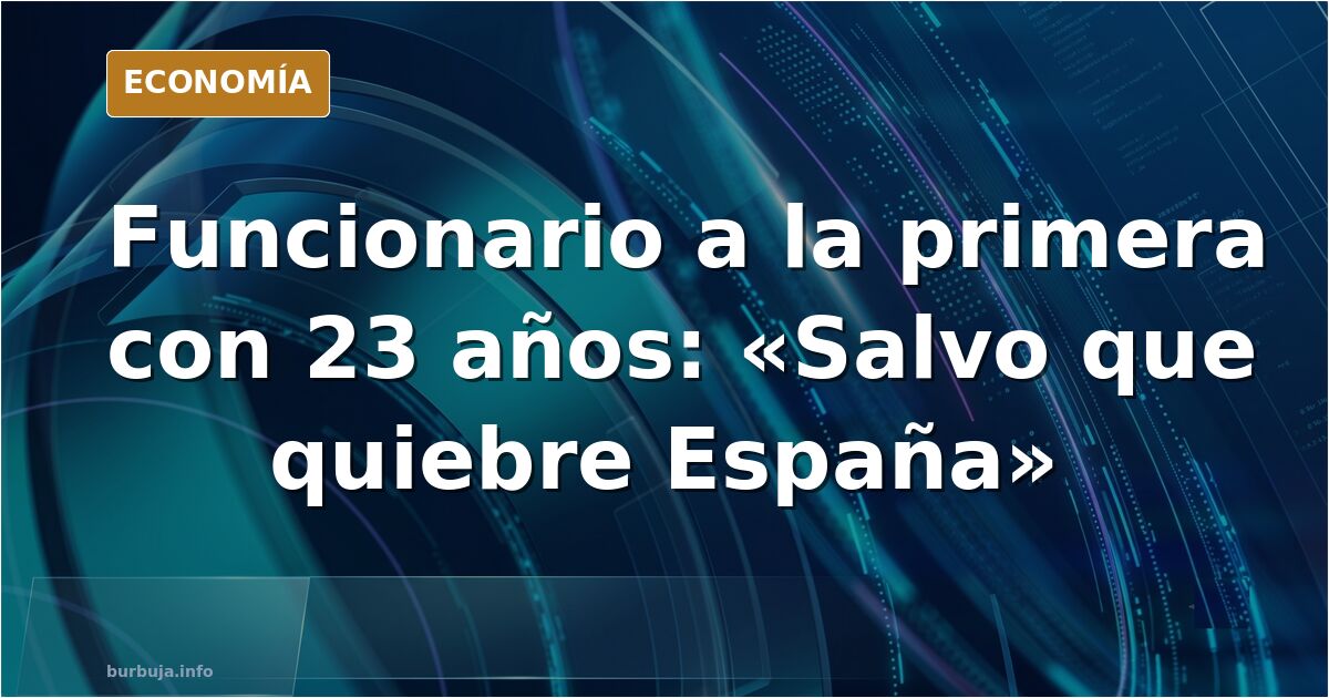 Joven funcionario español revisando documentación en una oficina de la Seguridad Social, símbolo del empleo público estable