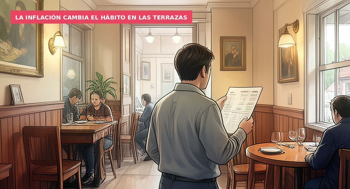 La inflación cambia el hábito en las terrazas