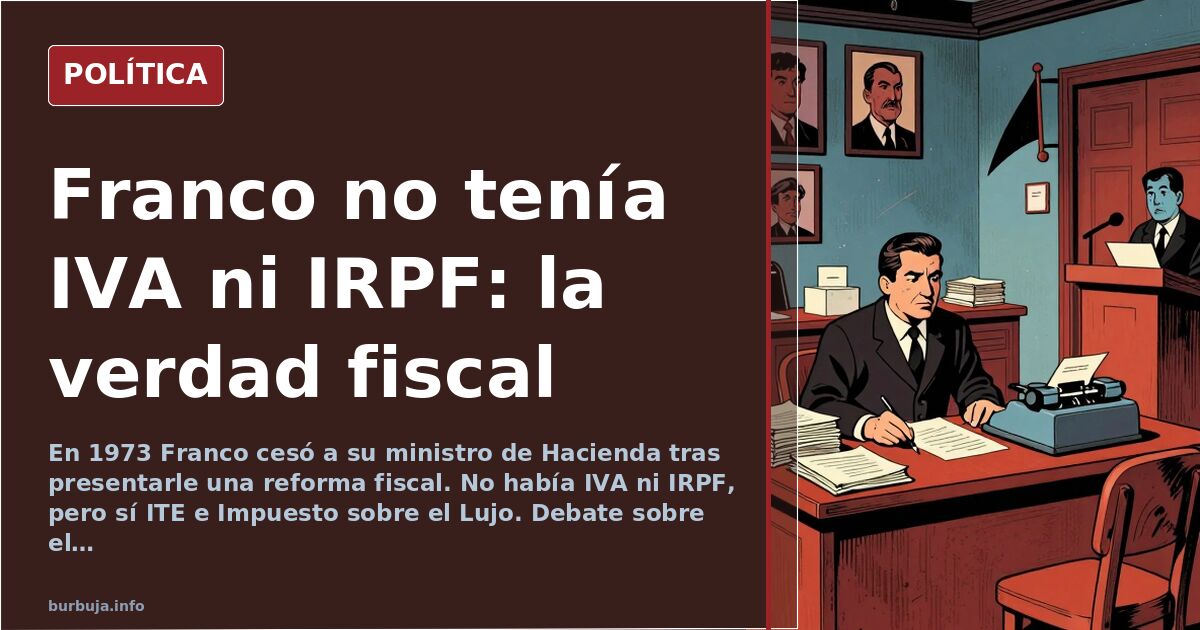 Franco's Tax Reality: No VAT or Income Tax
