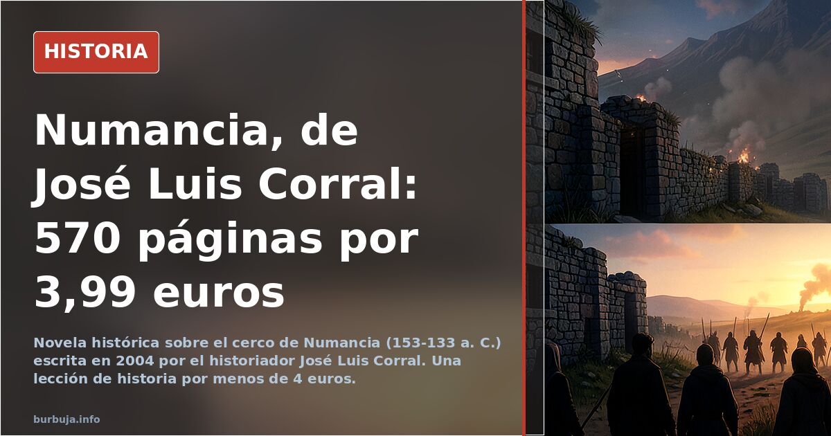 Mis impresiones sobre la novela histórica "numancia" de jose luis corral