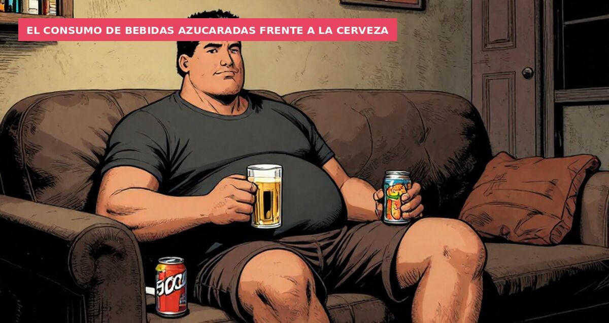 El consumo de bebidas azucaradas frente a la cerveza