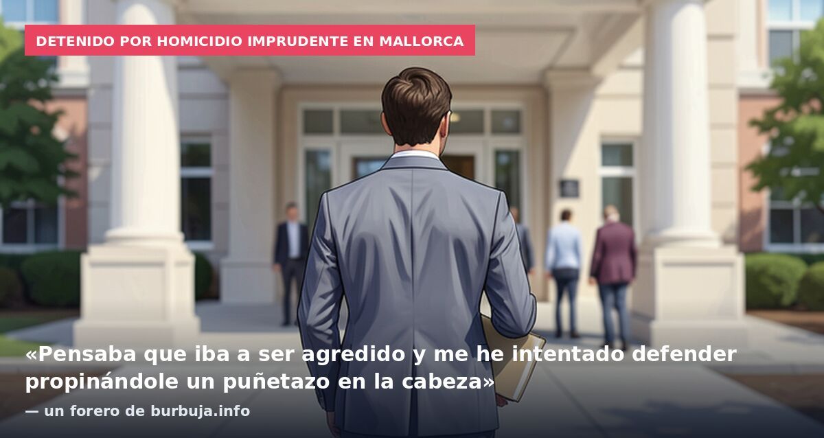 Detenido por homicidio imprudente en Mallorca: «Pensaba que iba a ser agredido y me he intentado defender propinándole un puñetazo en la cabeza» — un forero de burbuja.info