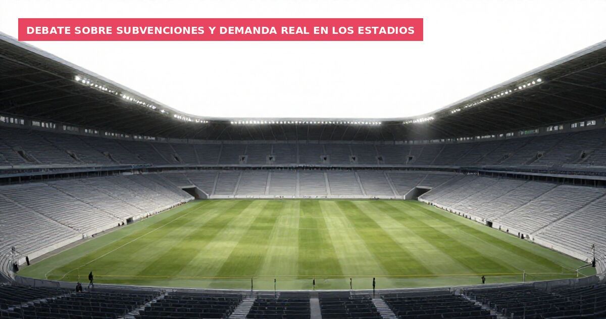 Debate sobre subvenciones y demanda real en los estadios