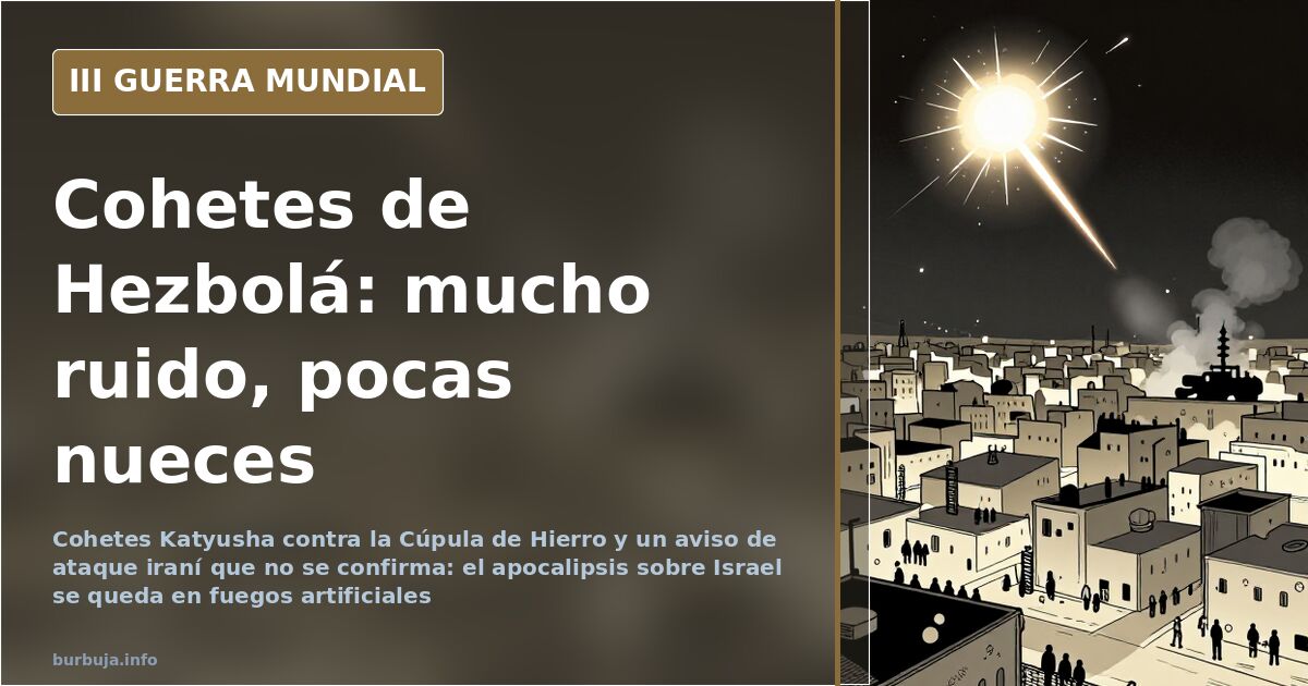 El apocalipsis sobre Israel se queda en fuegos artificiales