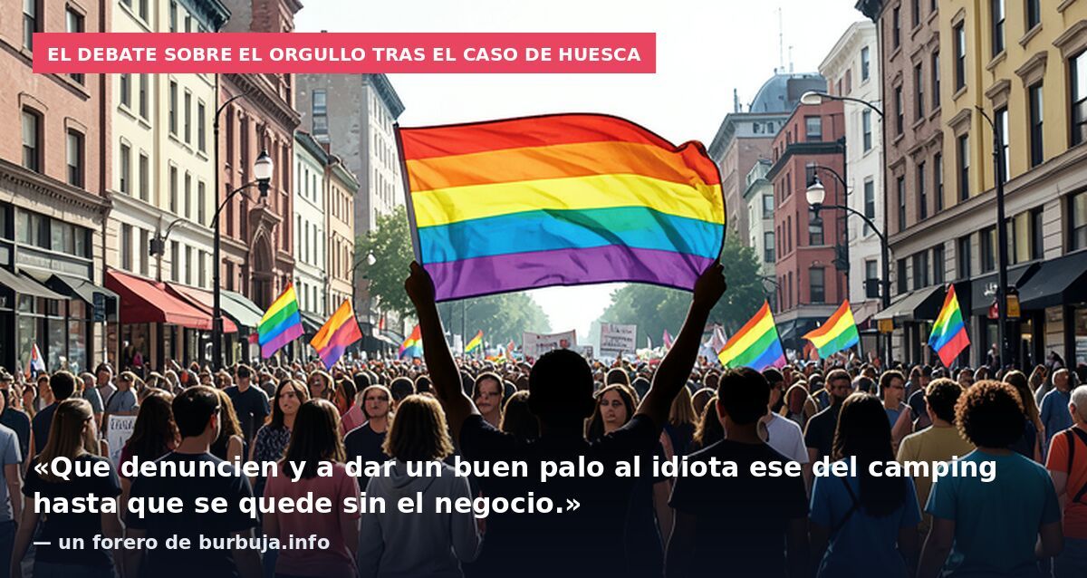 El debate sobre el Orgullo tras el caso de Huesca: «Que denuncien y a dar un buen palo al idiota ese del camping hasta que se quede sin el negocio.» — un forero de burbuja.info