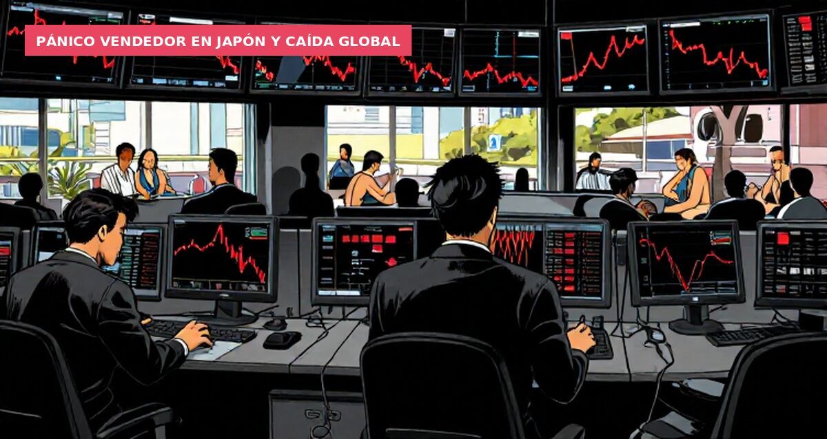 Pánico vendedor en Japón y caída global