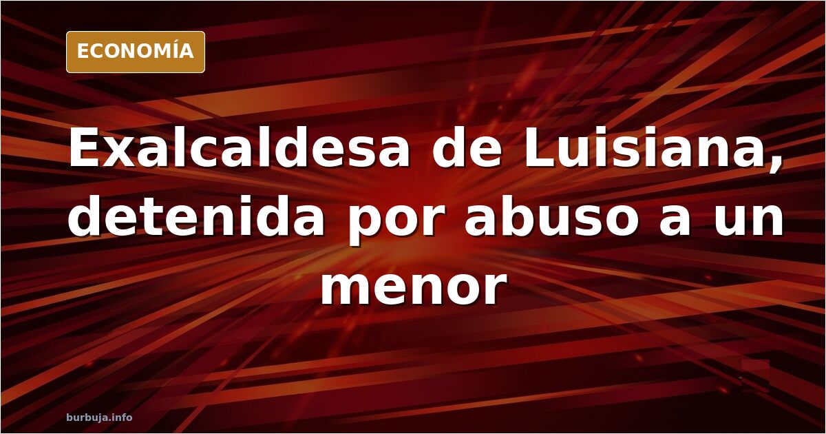Fachada de un juzgado en Luisiana con una placa dorada y fondo azul marino, ilustración editorial