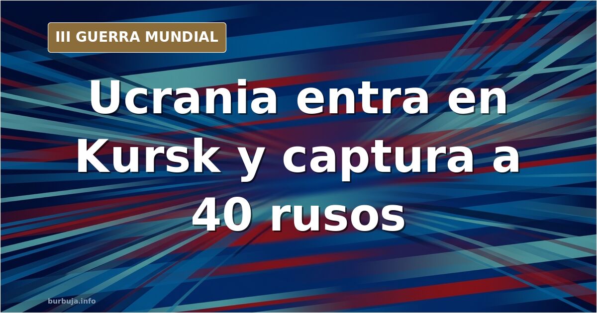 Mapa de la región de Kursk con avance ucraniano y columnas de vehículos militares en una carretera rural